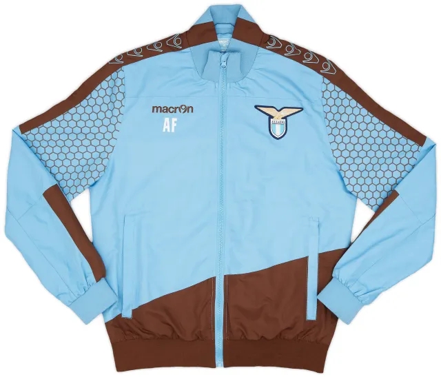2015-16 Lazio Staff Issue Macron Track Jacket (AF) - 9/10 - (S)