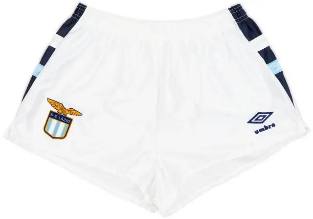 Umbro 1989-91 Lazio Home Shorts - 9/10 - (L)