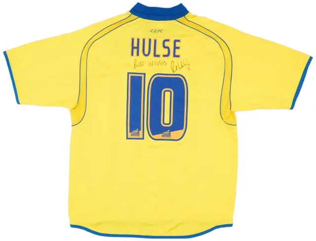 Admiral 2006-07 Leeds United Signed Away Shirt Hulse #10