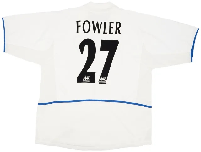 Nike 2002-03 Leeds United Home Shirt Fowler #27 - 8/10 - (XL)