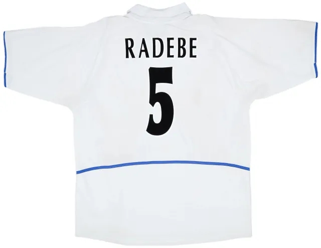 Nike 2002-03 Leeds United Home Shirt Radebe #5 - 5/10 - (XXL)