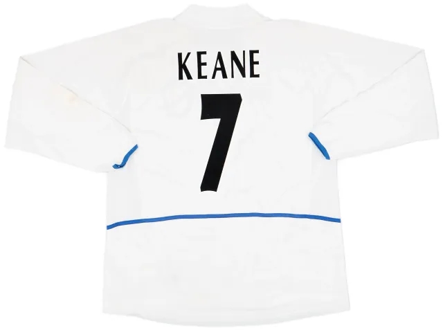 Nike 2002-03 Leeds United Home L/S Shirt Keane #7 - 8/10 - (XL)