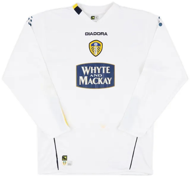 Diadora 2004-05 Leeds United Home L/S Shirt - 5/10 - (S)