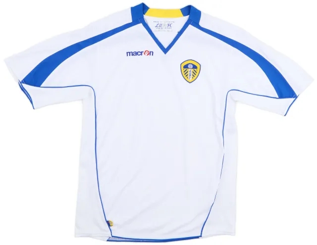 Macron 2008-09 Leeds United Home Shirt - 7/10 - (XL.Boys)
