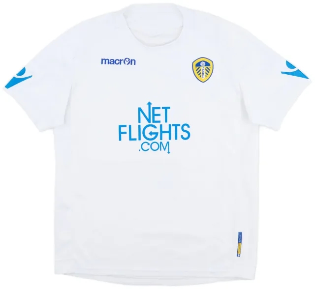 Macron 2010-11 Leeds United Home Shirt - 8/10 - (L)