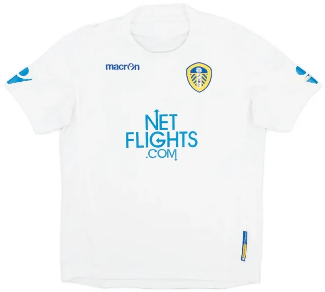 Macron 2010-11 Leeds United Home Shirt - 7/10 - (XL.Boys)