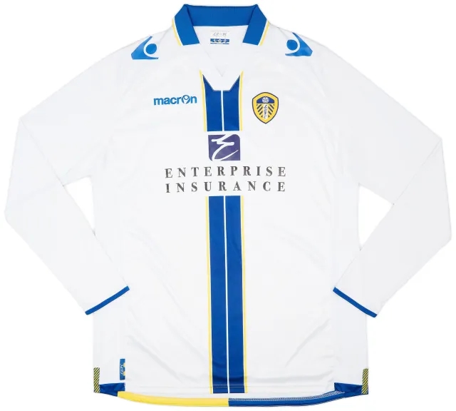 Macron 2013-14 Leeds United Home L/S Shirt - 9/10 - (3XL)