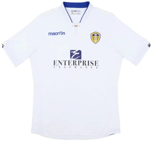 Macron 2014-15 Leeds United Home Shirt - 6/10 - (XL)