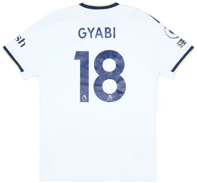 adidas 2022-23 Leeds Match Issue Home Shirt Gyabi #18