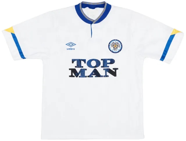 Umbro 1990-91 Leeds United Home Shirt - 6/10 - (M)