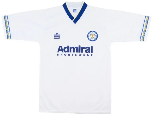 Admiral 1992-93 Leeds United Home Shirt - 9/10 - (M)