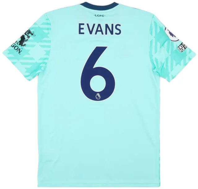 adidas 2021-22 Leicester Match Issue Away Shirt Evans #6