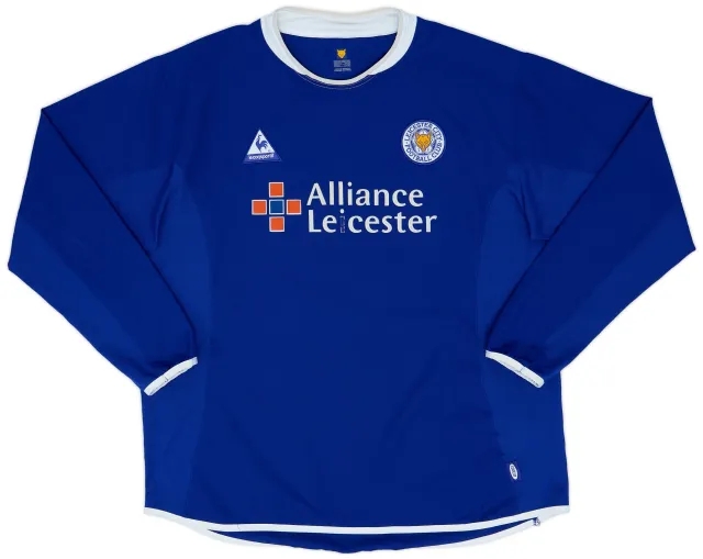 LeCoqSportif 2003-04 Leicester Home L/S Shirt - 5/10 - (XL)