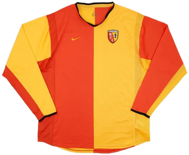 Nike 2001-02RC Lens Player Issue Home L/S Shirt - 9/10 - (L)