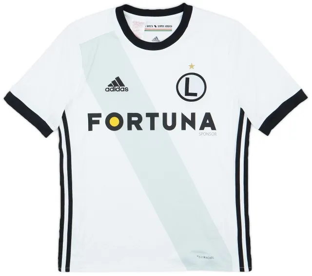 adidas 2017-18 Legia Warsaw Home Shirt - 9/10 - (L.Boys)