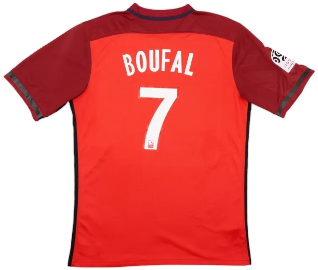 Nike 2015-16 Lille Home Shirt Boufal #7 - 6/10 - (M)