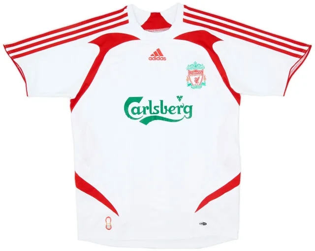 adidas 2007-08 Liverpool Away Shirt - 7/10 - (XL.Boys)
