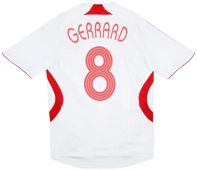 adidas 2007-08 Liverpool Away Shirt Gerrard #8 - 6/10 - (S)