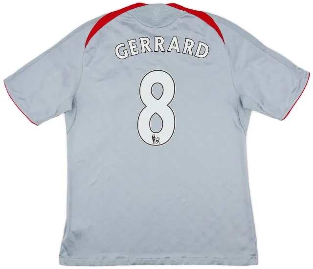 adidas 2008-09 Liverpool Away Shirt Gerrard #8 - 7/10 - (L)