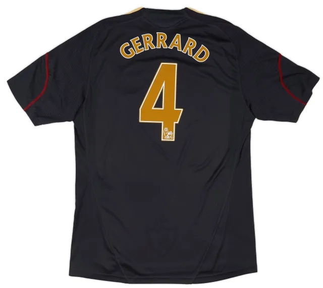 adidas 2009-10 Liverpool Away Shirt Gerrard #8 - 7/10 - (XL)