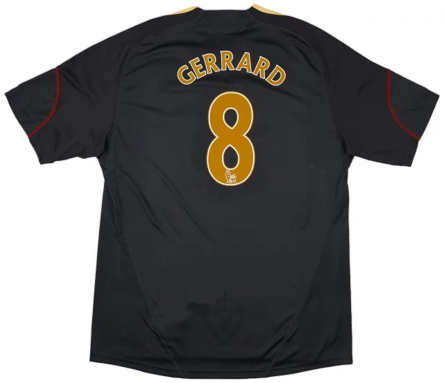 adidas 2009-10 Liverpool Away Shirt Gerrard #8 - 4/10 - (XXL)