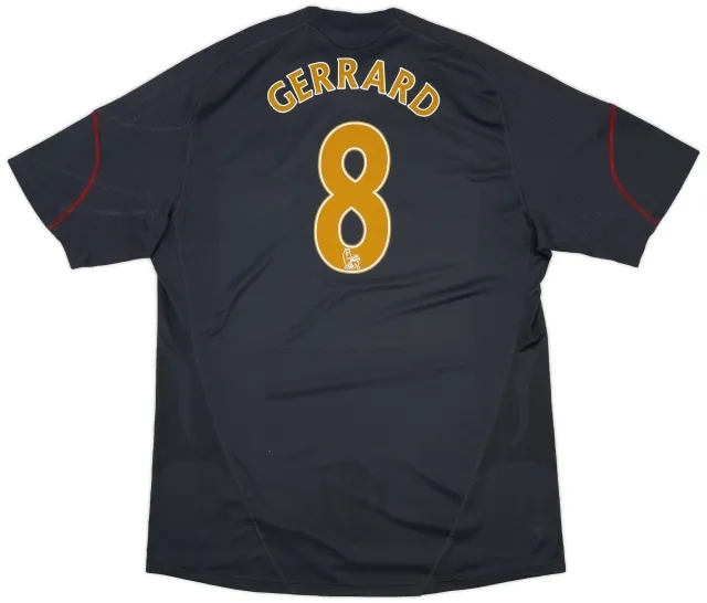 adidas 2009-10 Liverpool Away Shirt Gerrard #8 - 5/10 - (XL)