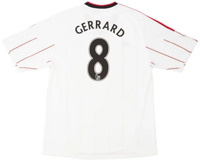 adidas 2010-11 Liverpool Away Shirt Gerrard #8 - 5/10 - (XL)