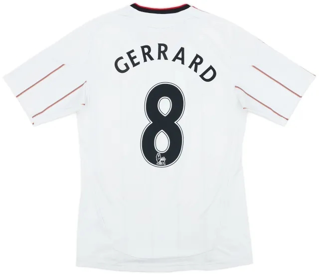 adidas 2010-11 Liverpool Away Shirt Gerrard #8 - 7/10 - (S)