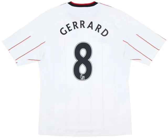 adidas 2010-11 Liverpool Away Shirt Gerrard #8 - 6/10 - (L)