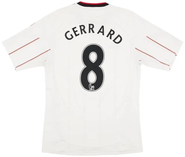 adidas 2010-11 Liverpool Away Shirt Gerrard #8 - 6/10 - (S)