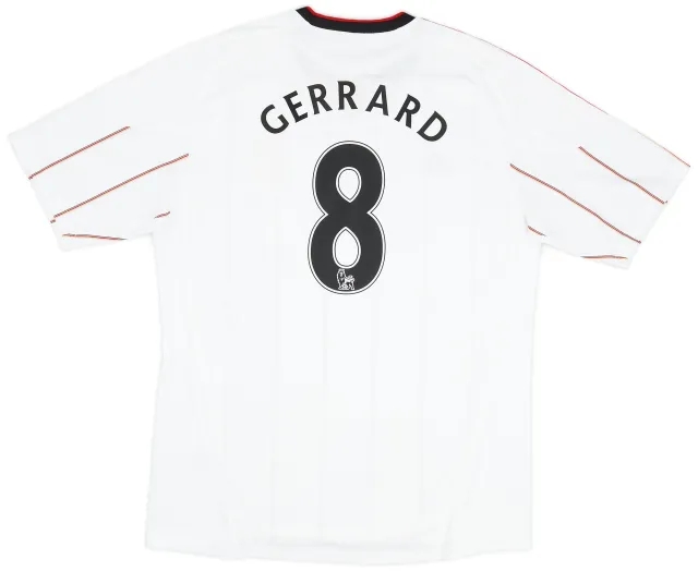 adidas 2010-11 Liverpool Away Shirt Gerrard #8 - 8/10 - (XL)