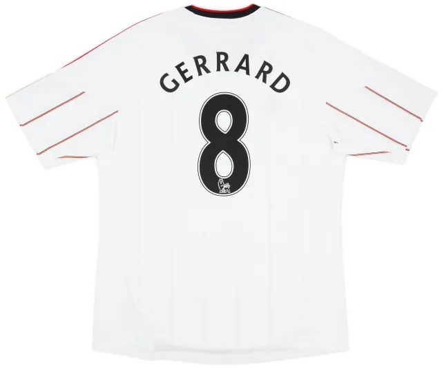 adidas 2010-11 Liverpool Away Shirt Gerrard #8 - 7/10 - (L)