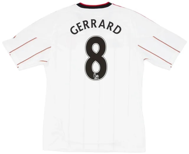 adidas 2010-11 Liverpool Away Shirt Gerrard #8 - 7/10 - (M)