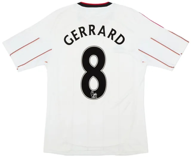 adidas 2010-11 Liverpool Away Shirt Gerrard #8 - 6/10 - (S)