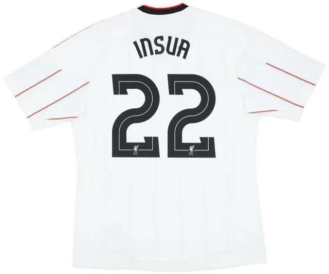 adidas 2010-11 Liverpool Away Shirt Insua #22 (L)