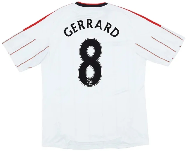 adidas 2010-11 Liverpool Away Shirt Gerrard #8 - 6/10 - (L)