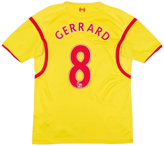 2014-15 Liverpool Away Shirt Gerrard #8 - 5/10 - (M)