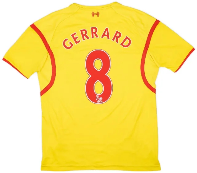 2014-15 Liverpool Away Shirt Gerrard #8 - 6/10 - (S)