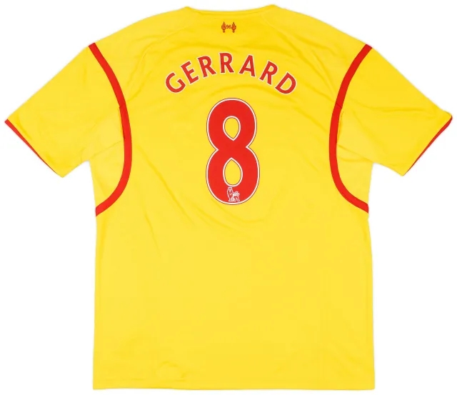 2014-15 Liverpool Away Shirt Gerrard #8 - 6/10 - (XXL)