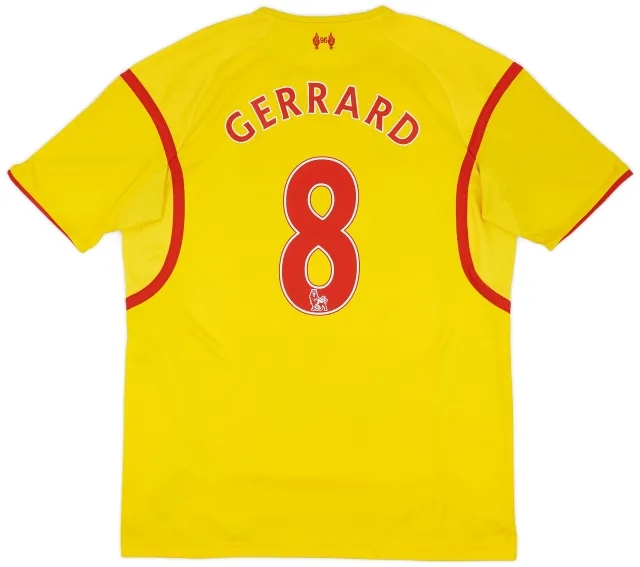 2014-15 Liverpool Away Shirt Gerrard #8 - 7/10 - (XL)