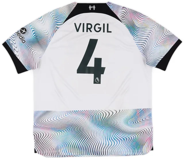 Nike 2022-23 Liverpool Away Shirt Virgil #4 - 7/10 - (XL)