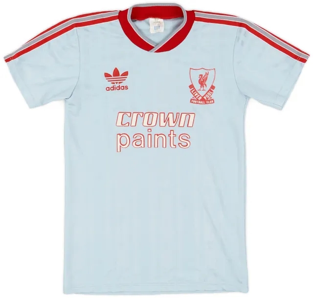 adidas 1987-88 Liverpool Away Shirt - 8/10 - (Y)