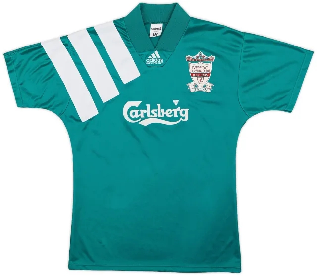 adidas 1992-93 Liverpool Centenary Away Shirt - 9/10 - (S)