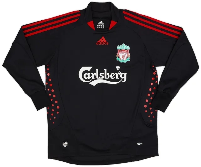 adidas 2008-09 Liverpool GK Shirt - 9/10 - (L.Boys)