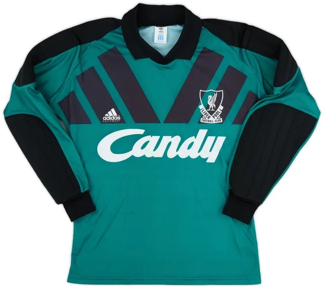 adidas 1991-92 Liverpool GK Shirt - 9/10 - (S)