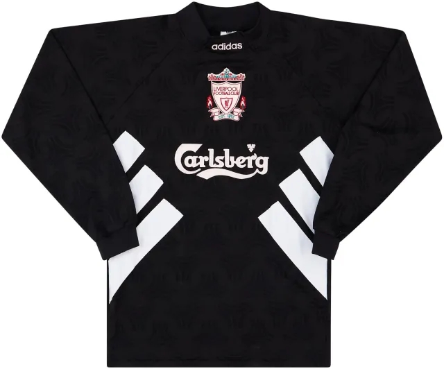 adidas 1993-95 Liverpool GK Shirt - 8/10 - (S)