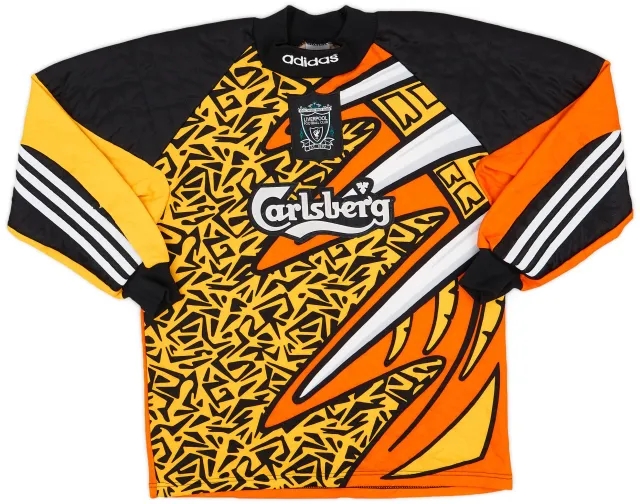 adidas 1995-96 Liverpool GK Shirt - 9/10 - (XS)