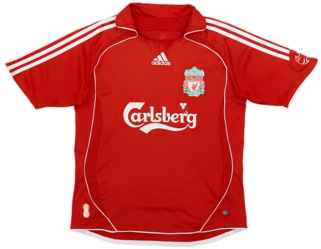 adidas 2006-08 Liverpool Home Shirt - 5/10 - (XL.Boys)