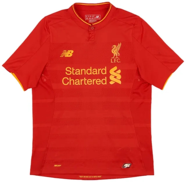 NewBalance 2016-17 Liverpool Home Shirt - 6/10 - (XL.Boys)