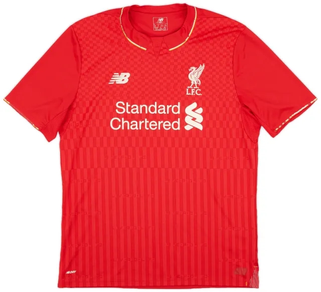 NewBalance 2015-16 Liverpool Home Shirt - 6/10 - (L)